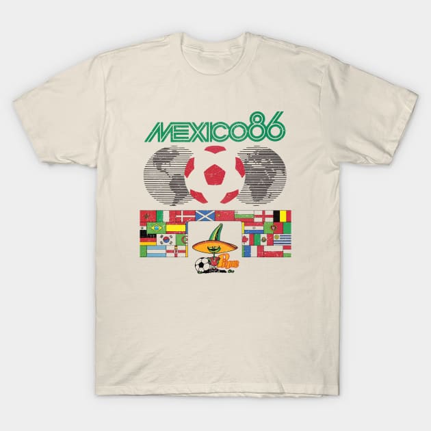 Mexico 86 World Cup T-Shirt by TerraceTees